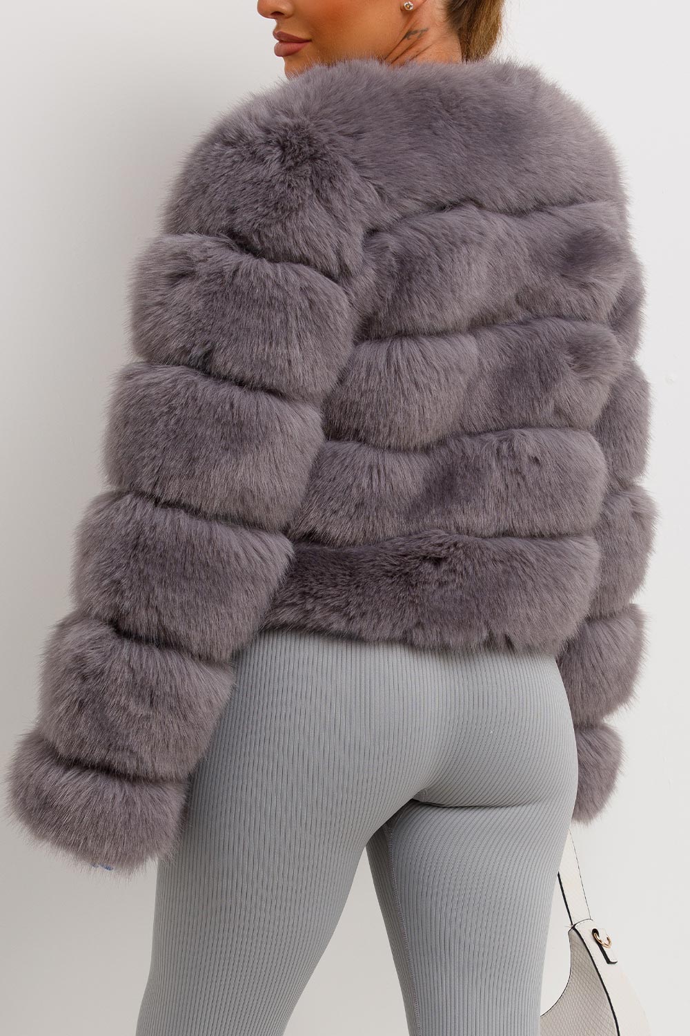Faux Fur Bubble Coat Grey | Xtralitty