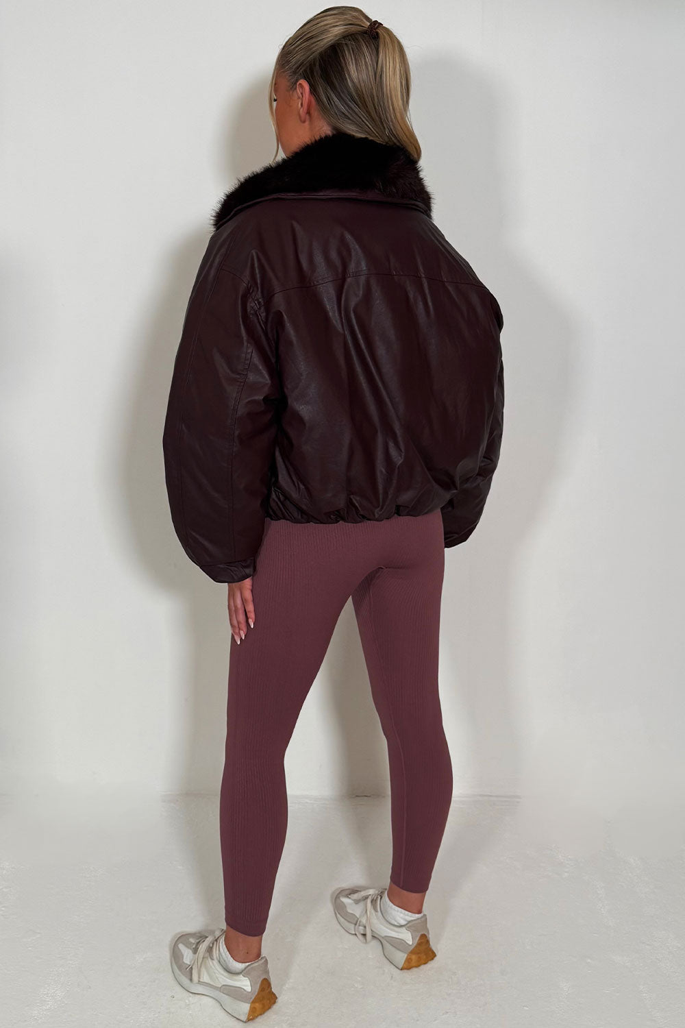 Bomber Jacket with Faux Fur Collar and Trim Burg | Xtralitty