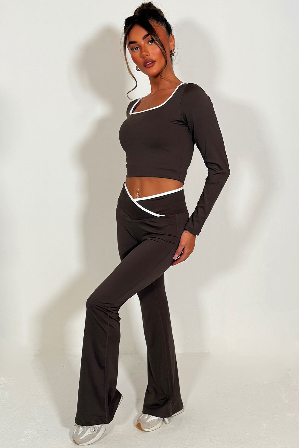 Flare Yoga Pants and Long Sleeve Top Co Ord Loun | Xtralitty