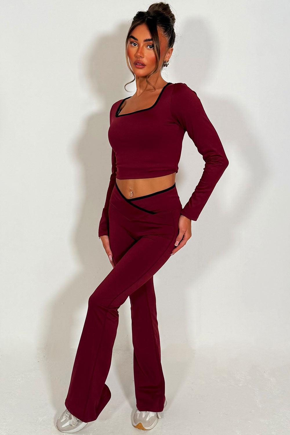 Flare Yoga Pants and Long Sleeve Top Co Ord Loun | Xtralitty