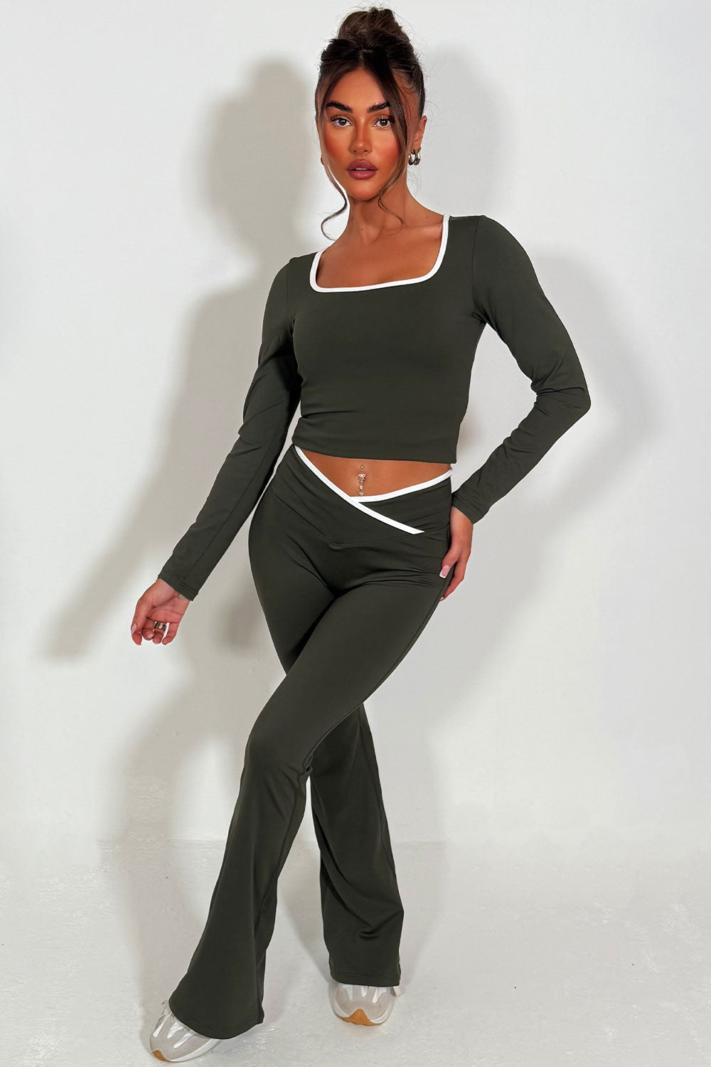 Flare Yoga Pants and Long Sleeve Top Co Ord Loun | Xtralitty