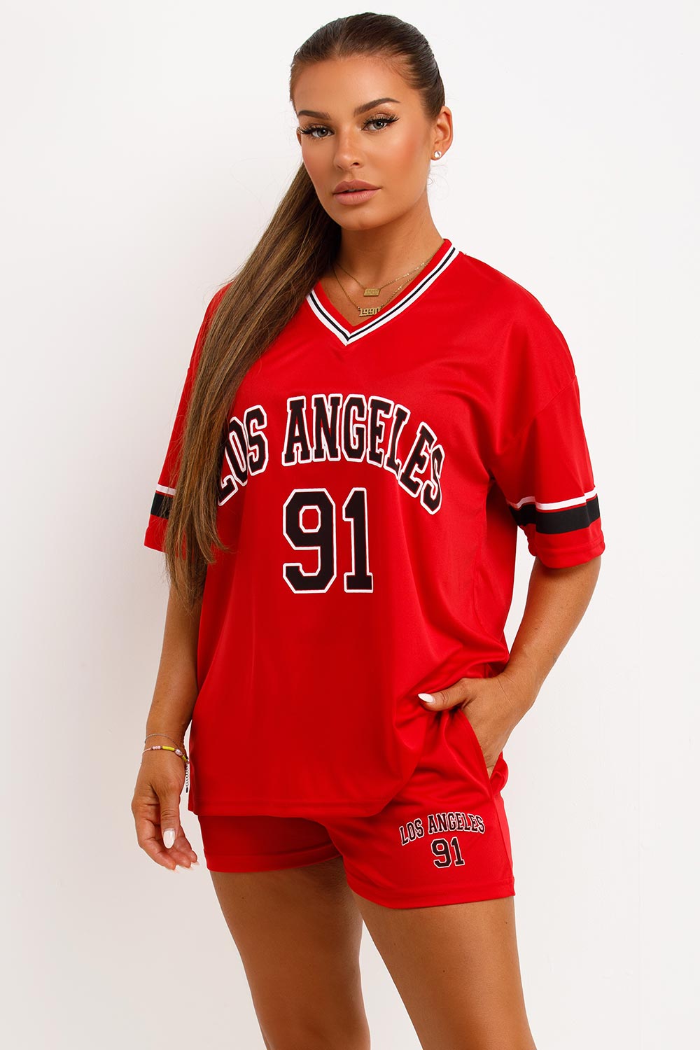 Football Jersey T Shirt and Shorts Co Ord Set wi | Xtralitty