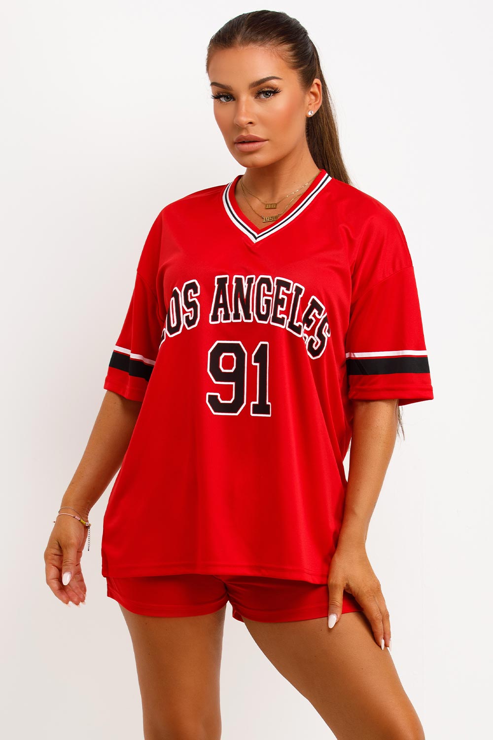 Football Jersey T Shirt and Shorts Co Ord Set wi | Xtralitty