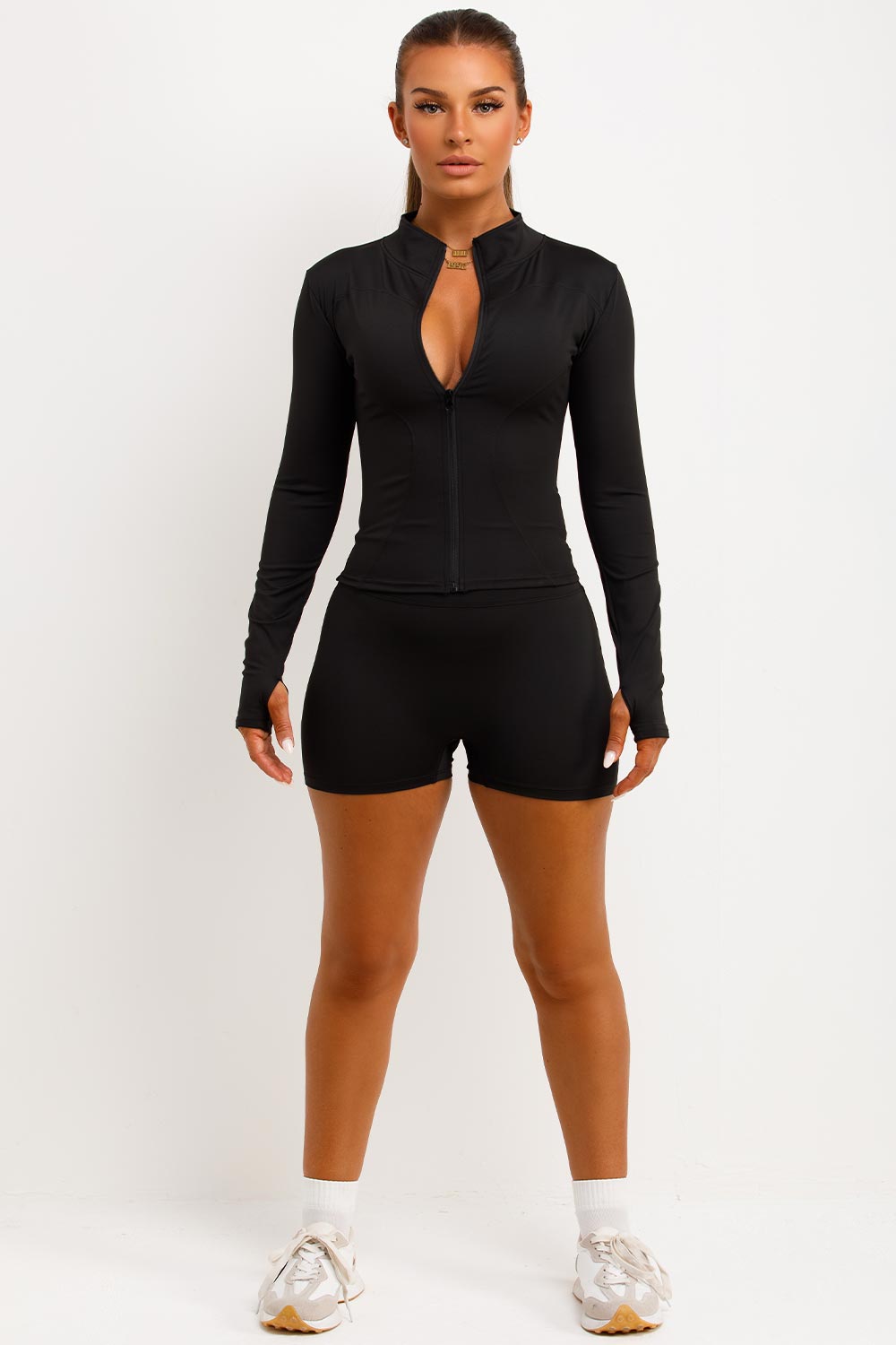 Zip Up Sports Jacket and Gym Shorts Co Ord Set B | Xtralitty