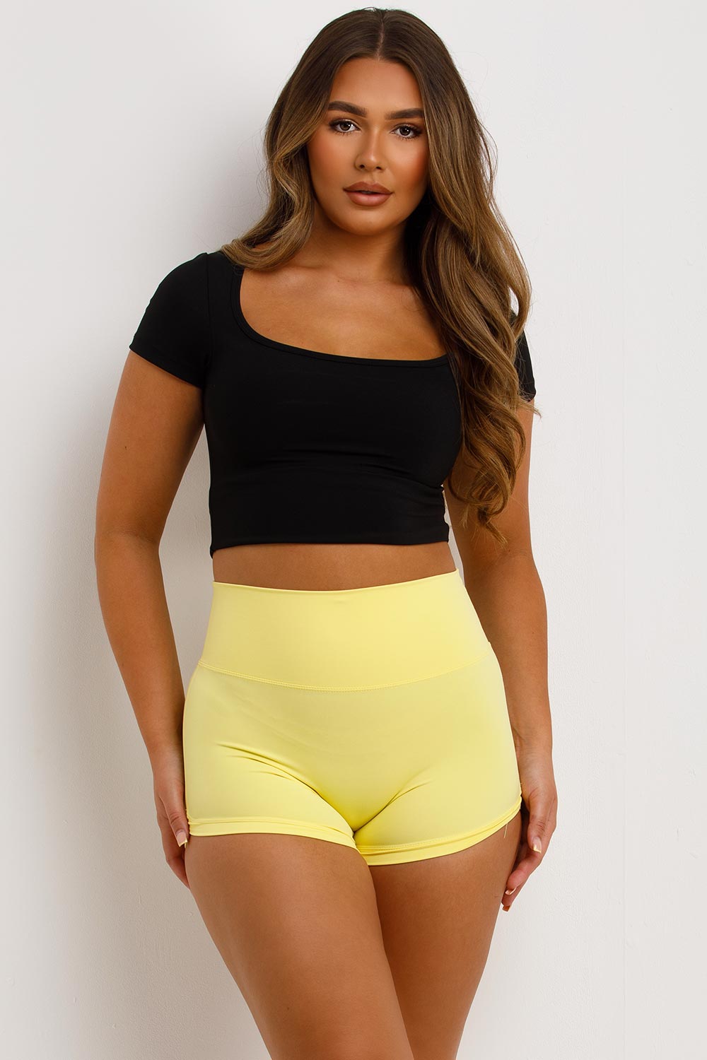 Gym Seamless Shorts Yellow | Xtralitty