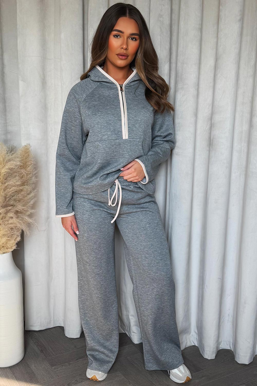 Half Zip Sweatshirt and Trousers Co Ord Set with | Xtralitty
