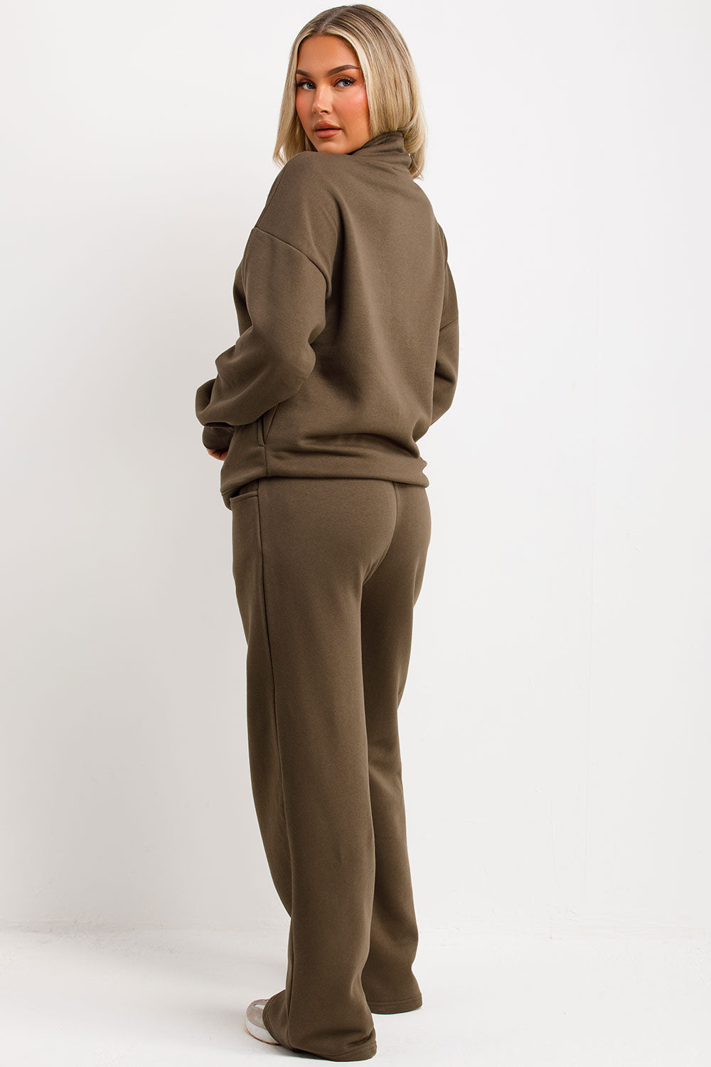 Half Zip Sweatshirt and Joggers Loungewear Set K | Xtralitty
