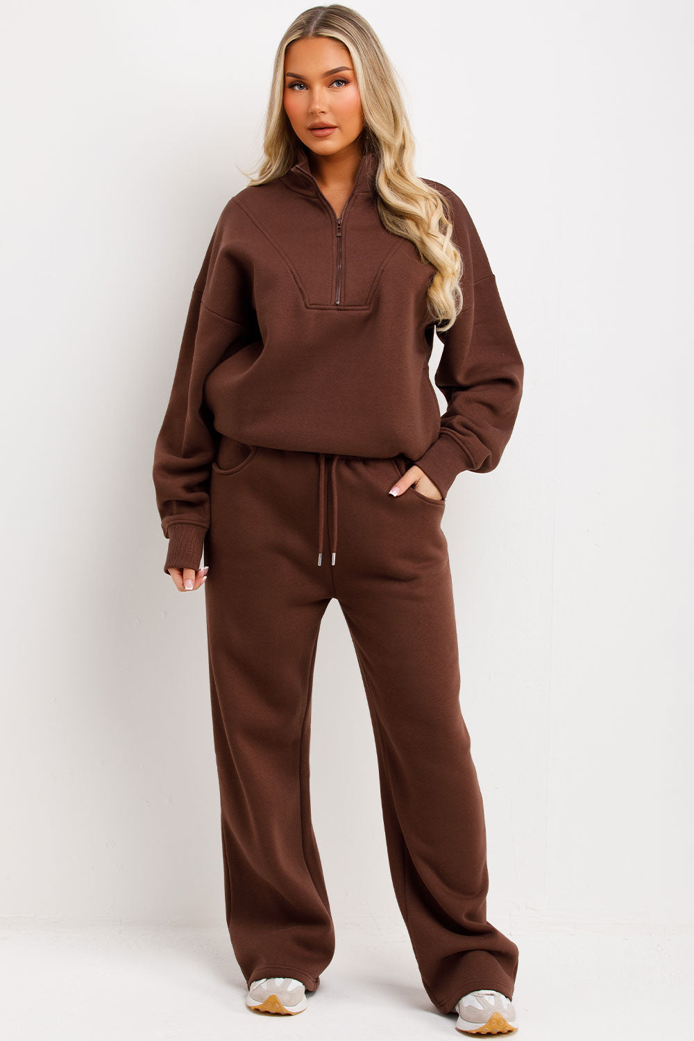Half Zip Sweatshirt and Joggers Loungewear Set B | Xtralitty