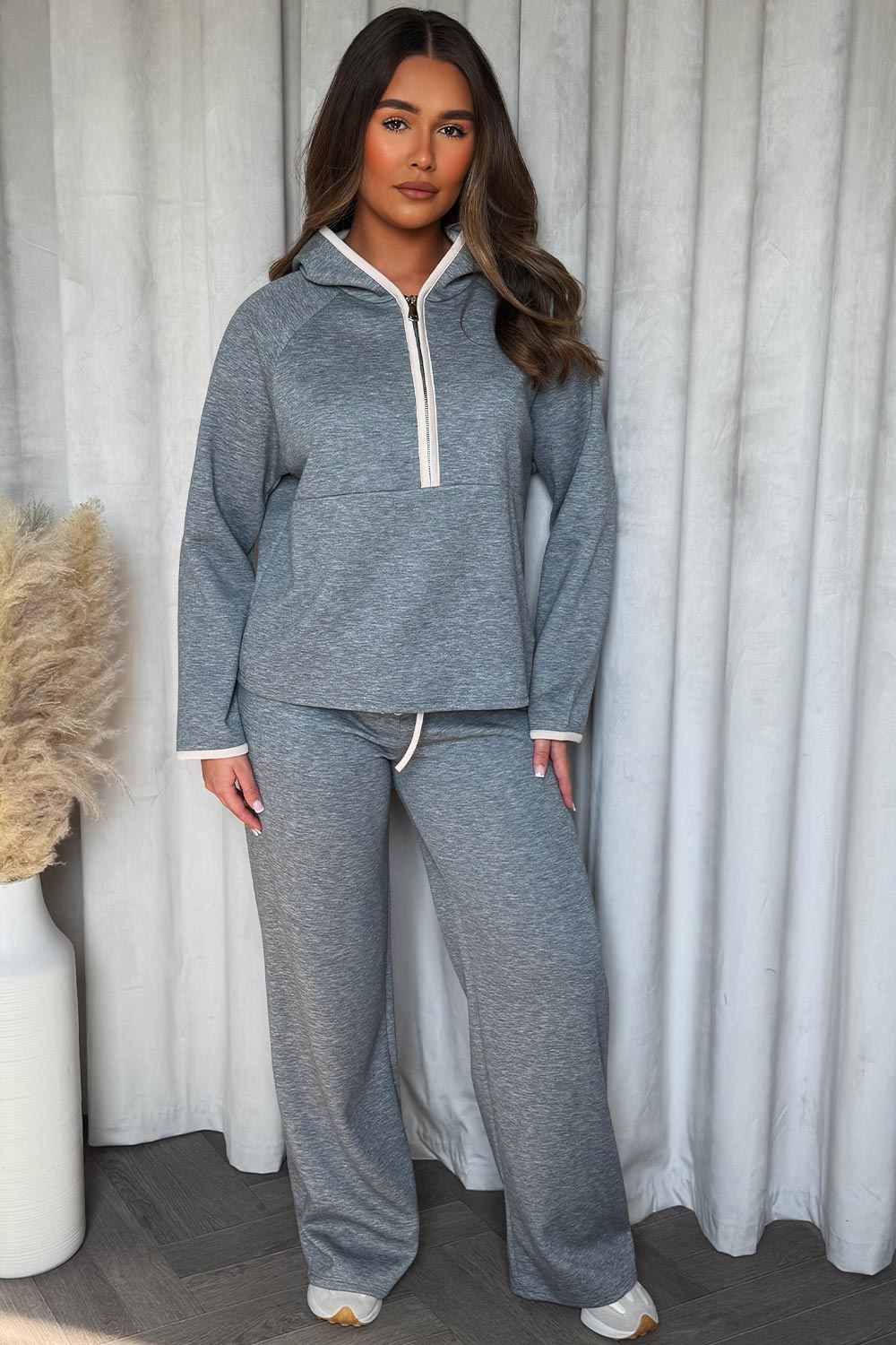 Half Zip Sweatshirt and Trousers Co Ord Set with | Xtralitty