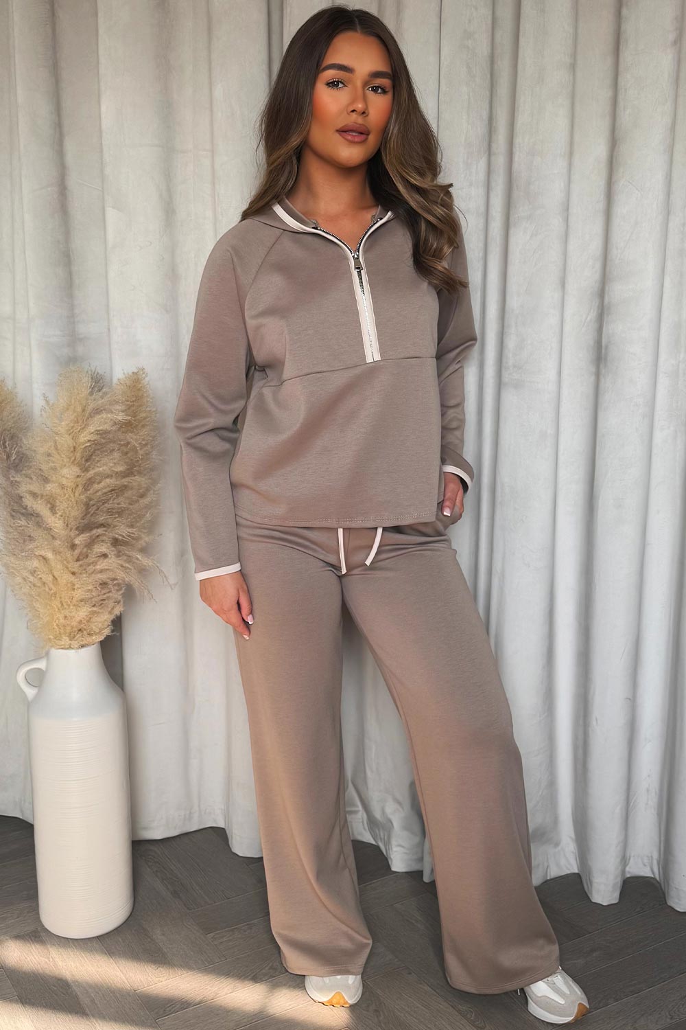 Half Zip Sweatshirt and Trousers Co Ord Set with | Xtralitty