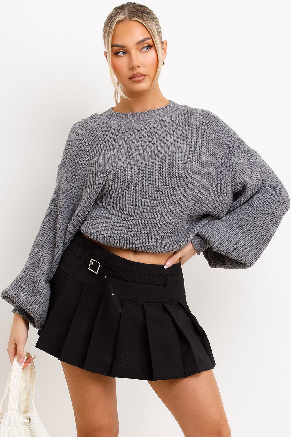 Knitted Jumper Oversized Grey | Xtralitty