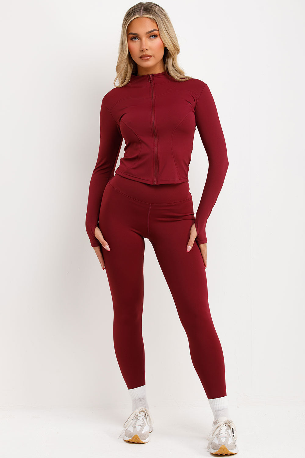 Zip Up Sports Jacket and Seamless Leggings Co Or | Xtralitty