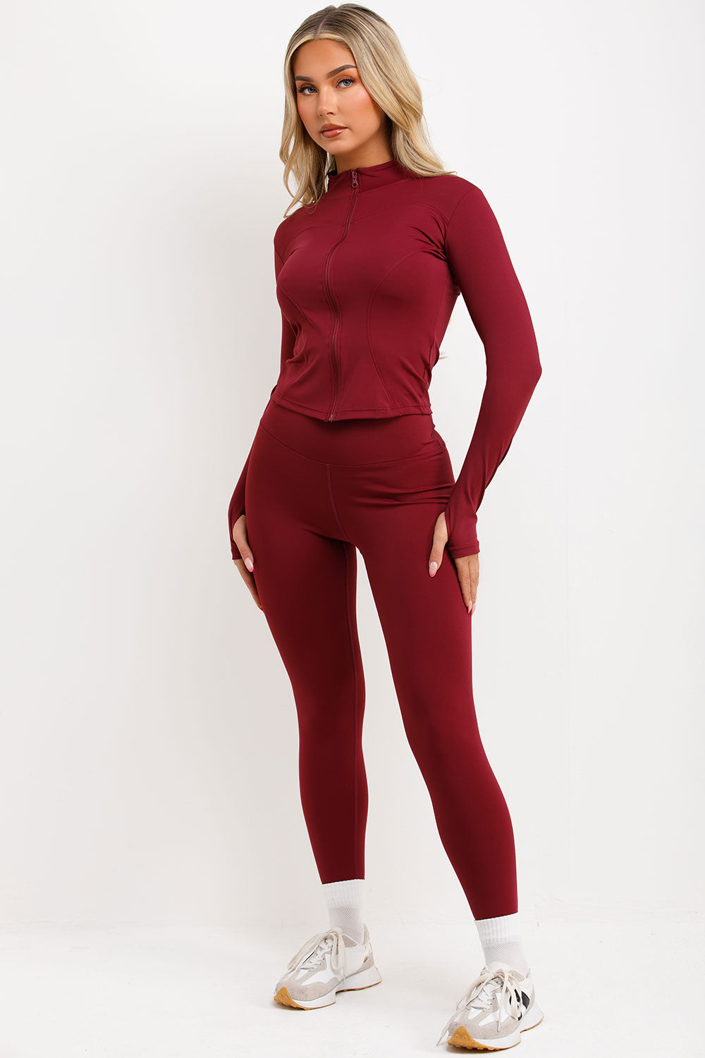 Zip Up Sports Jacket and Seamless Leggings Co Or | Xtralitty