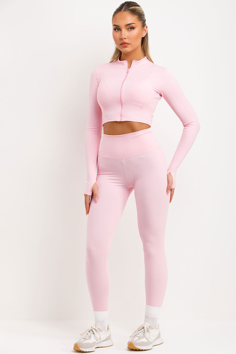 Zip Up Sports Jacket Bralette and Seamless Leggi | Xtralitty