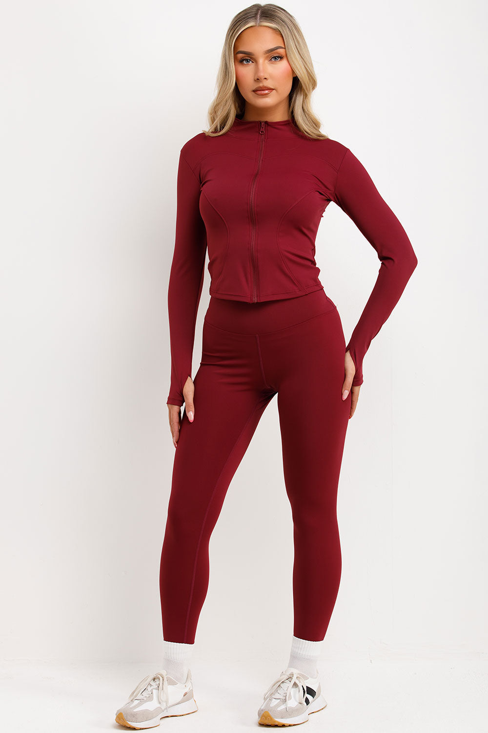 Zip Up Sports Jacket and Seamless Leggings Co Or | Xtralitty