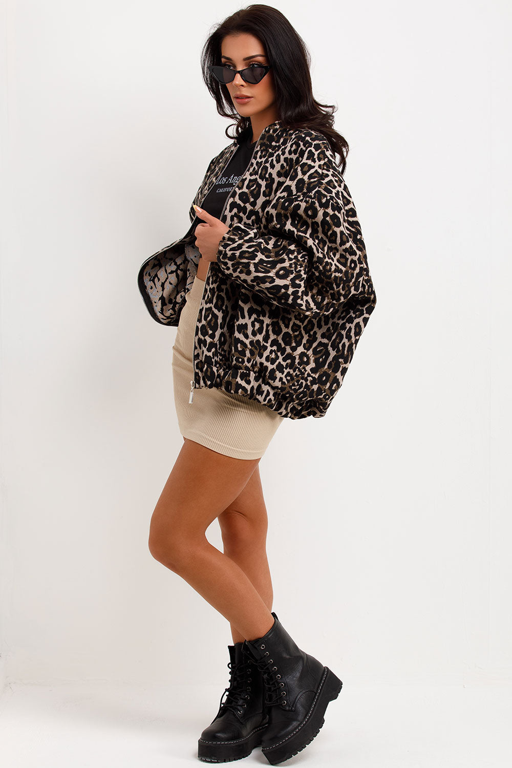 Leopard Print Bomber Jacket | Xtralitty