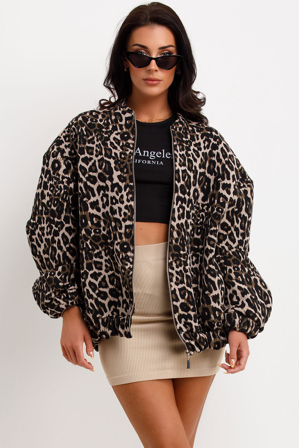 Leopard Print Bomber Jacket | Xtralitty