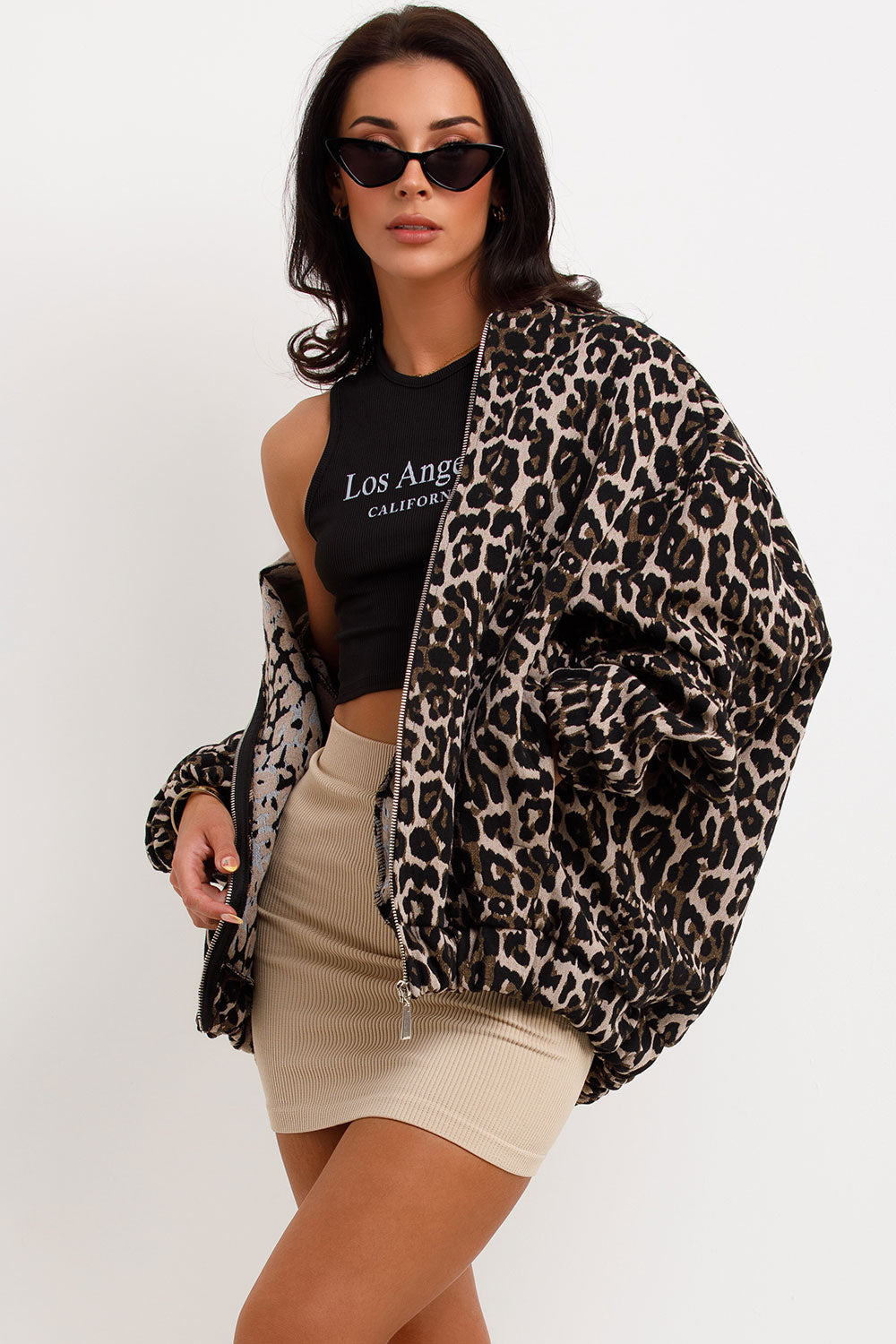 Leopard Print Bomber Jacket | Xtralitty