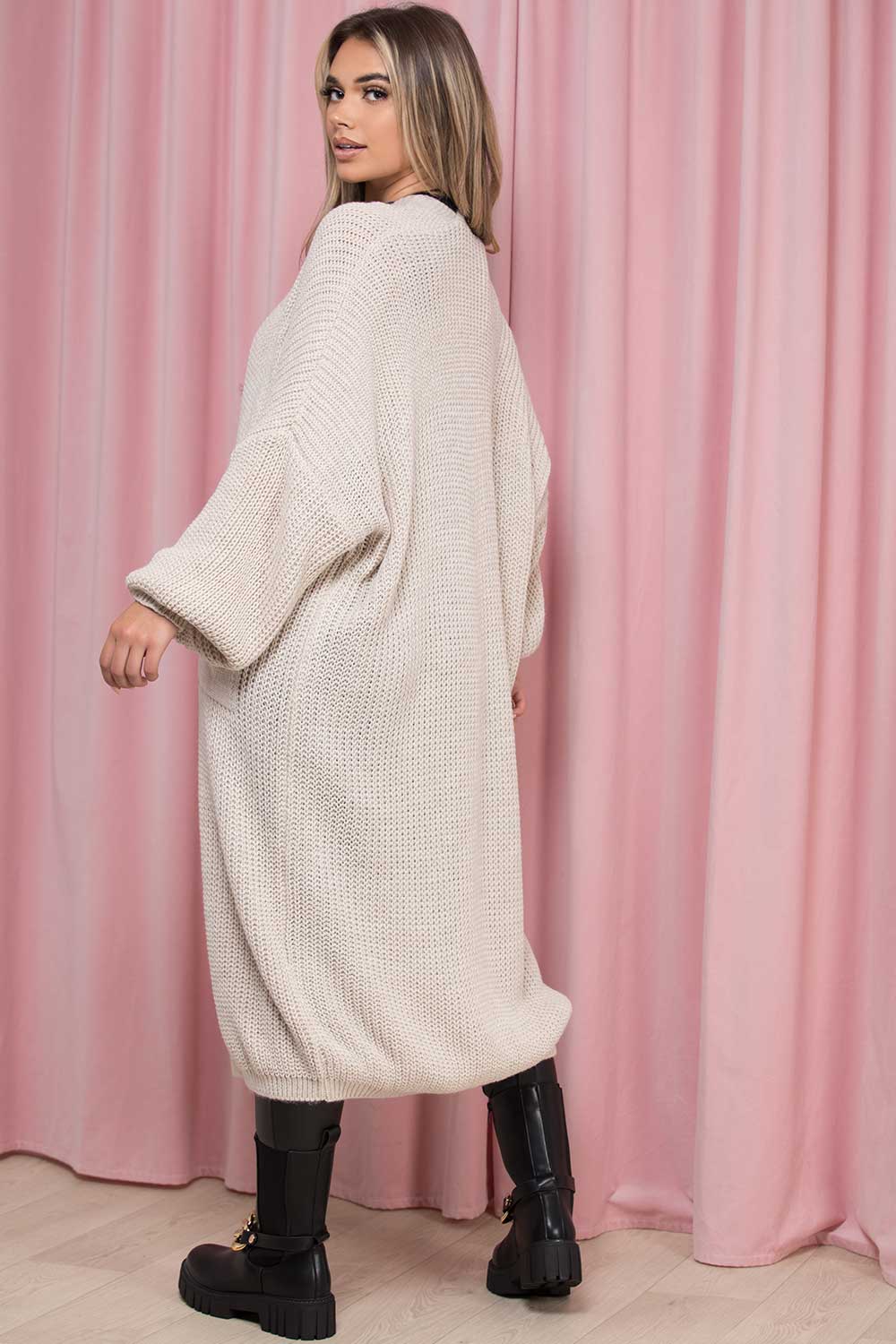 Long Maxi Cardigan Beige | Xtralitty