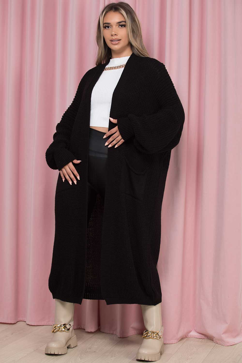 Long Maxi Cardigan Black | Xtralitty