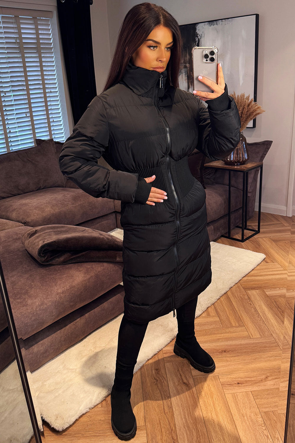 Puffer Padded Winter Coat with Contour Structure | Xtralitty