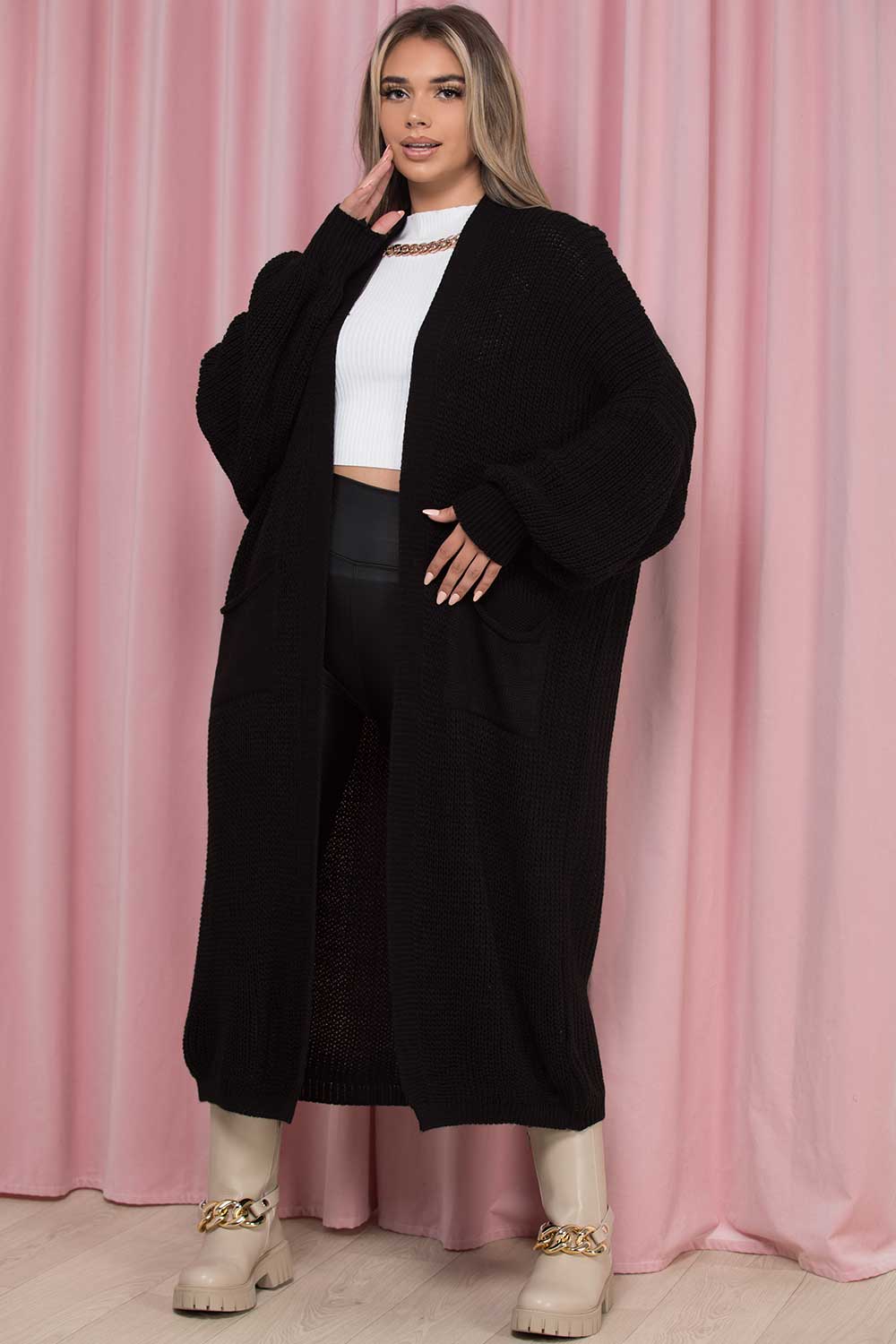 Long Maxi Cardigan Black | Xtralitty
