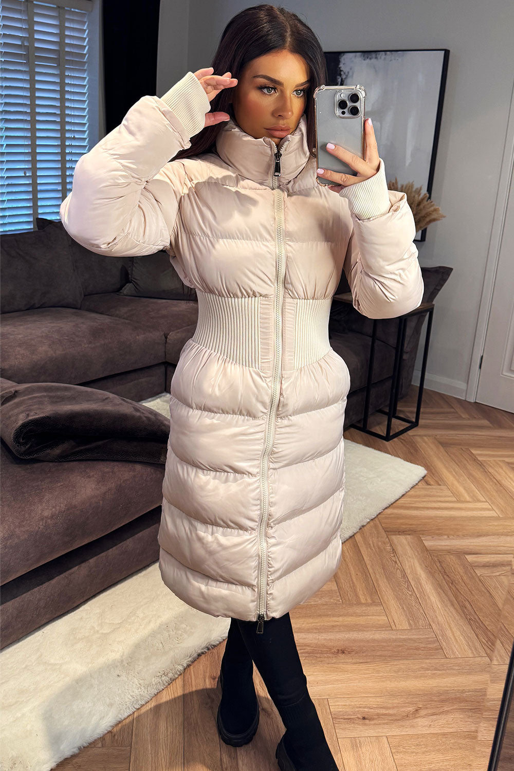 Puffer Padded Winter Coat with Contour Structure | Xtralitty
