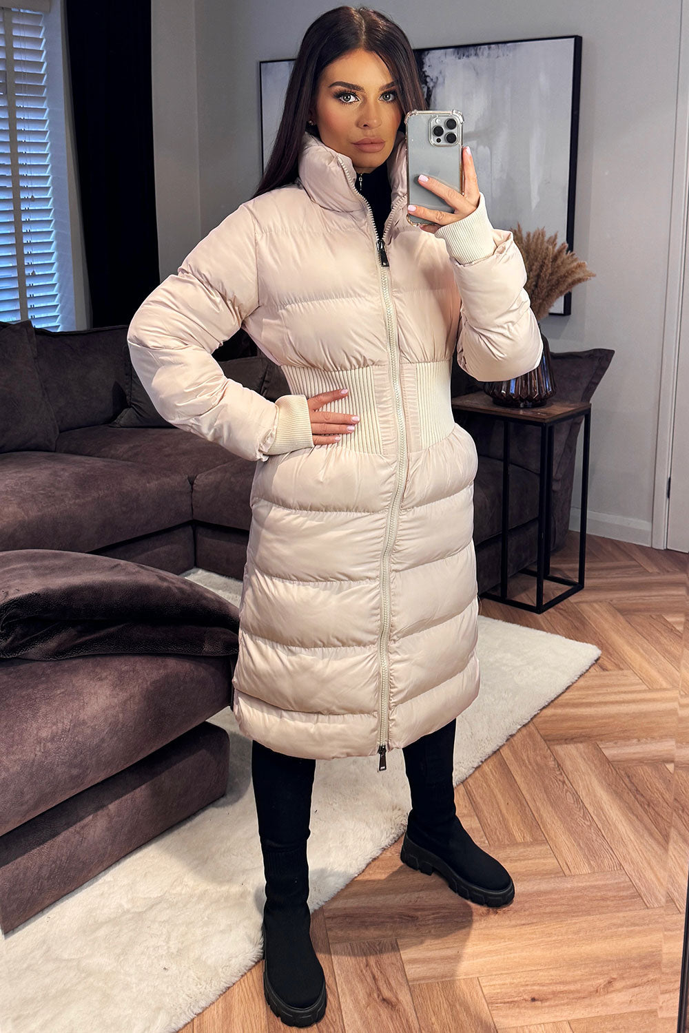 Puffer Padded Winter Coat with Contour Structure | Xtralitty