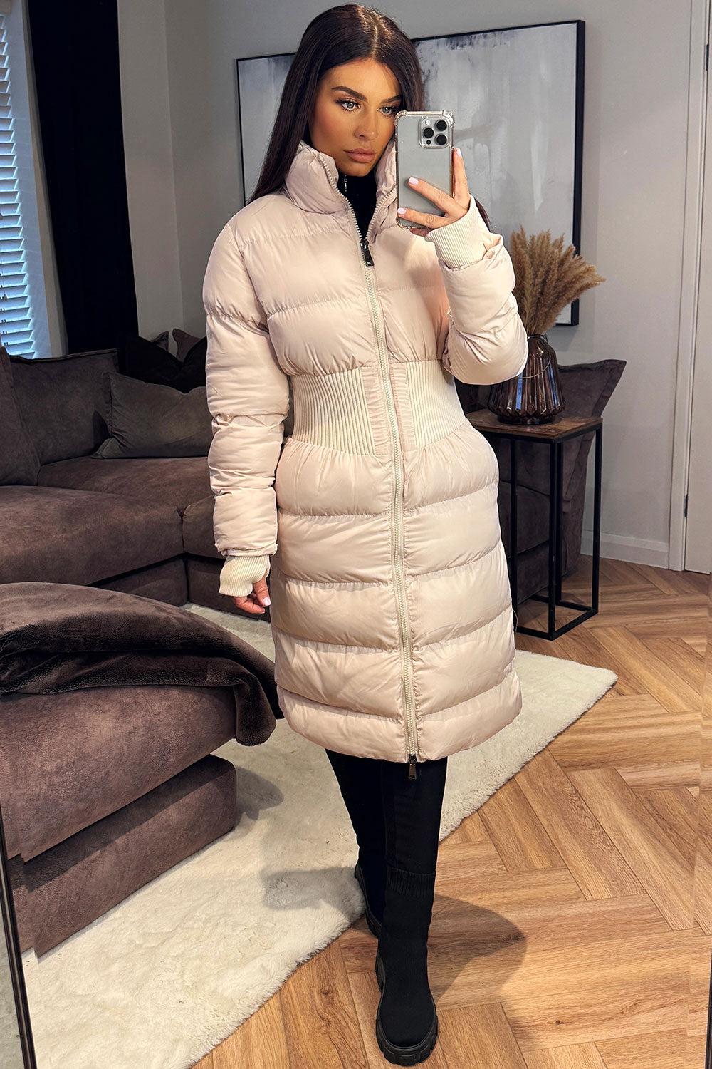 Puffer Padded Winter Coat with Contour Structure | Xtralitty