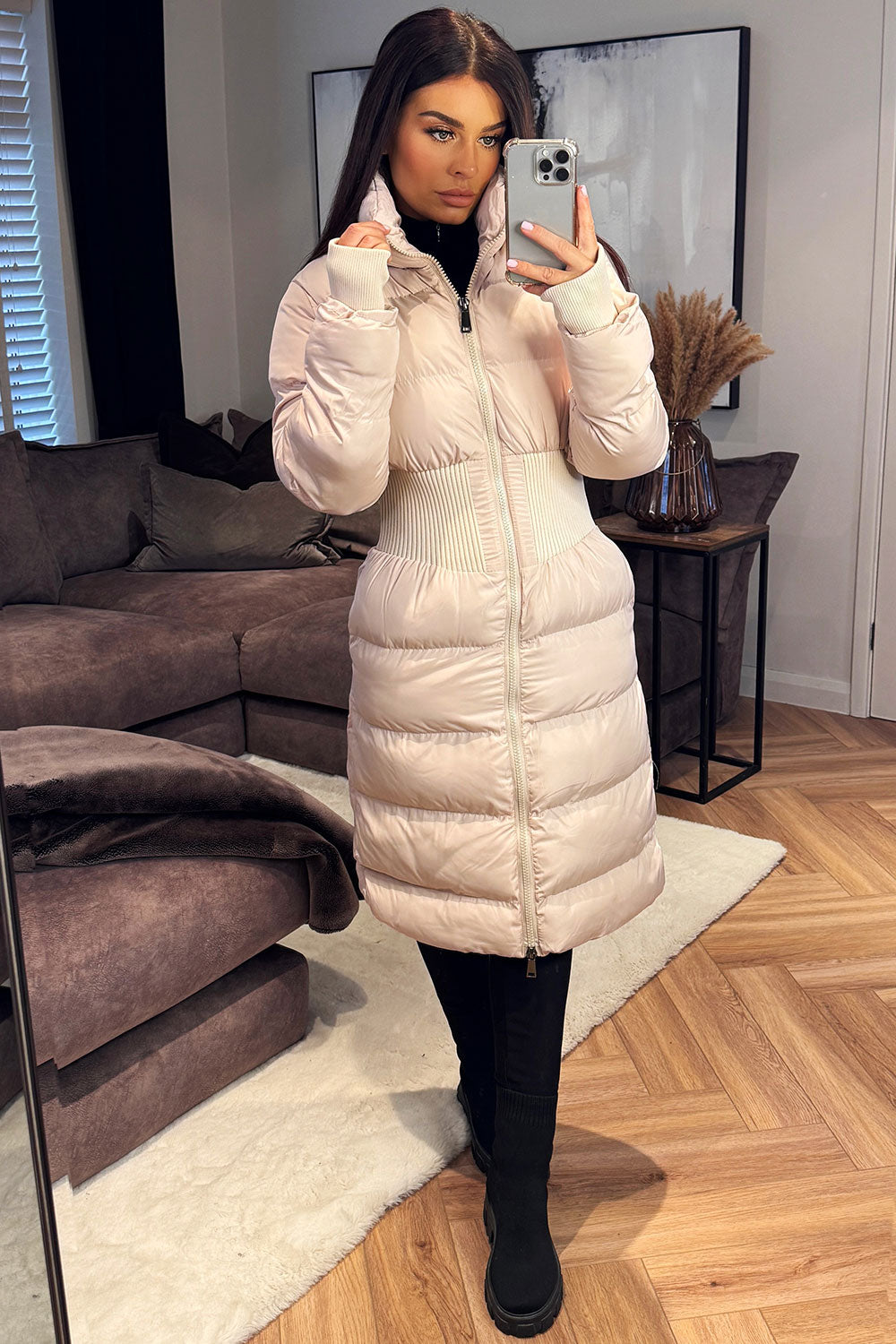 Puffer Padded Winter Coat with Contour Structure | Xtralitty