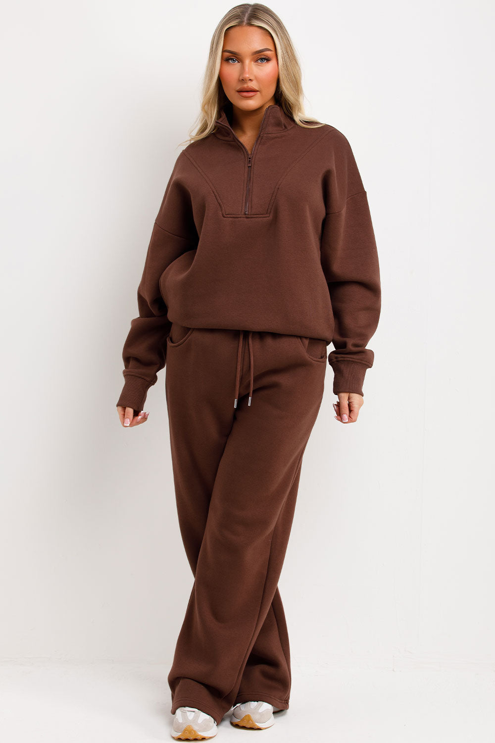 Half Zip Sweatshirt and Joggers Loungewear Set B | Xtralitty