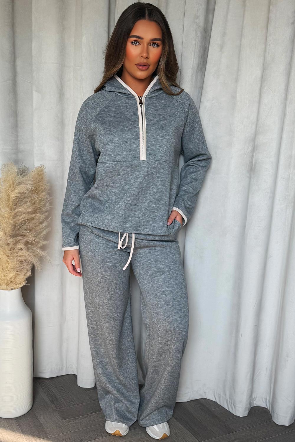 Half Zip Sweatshirt and Trousers Co Ord Set with | Xtralitty