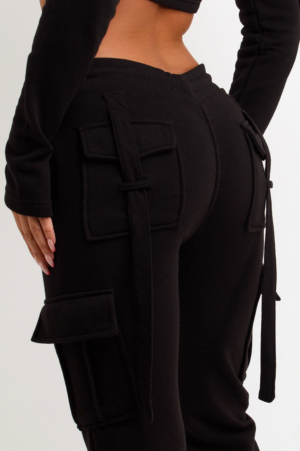 Cargo Joggers and Crop Corset Hoodie Tracksuit S | Xtralitty