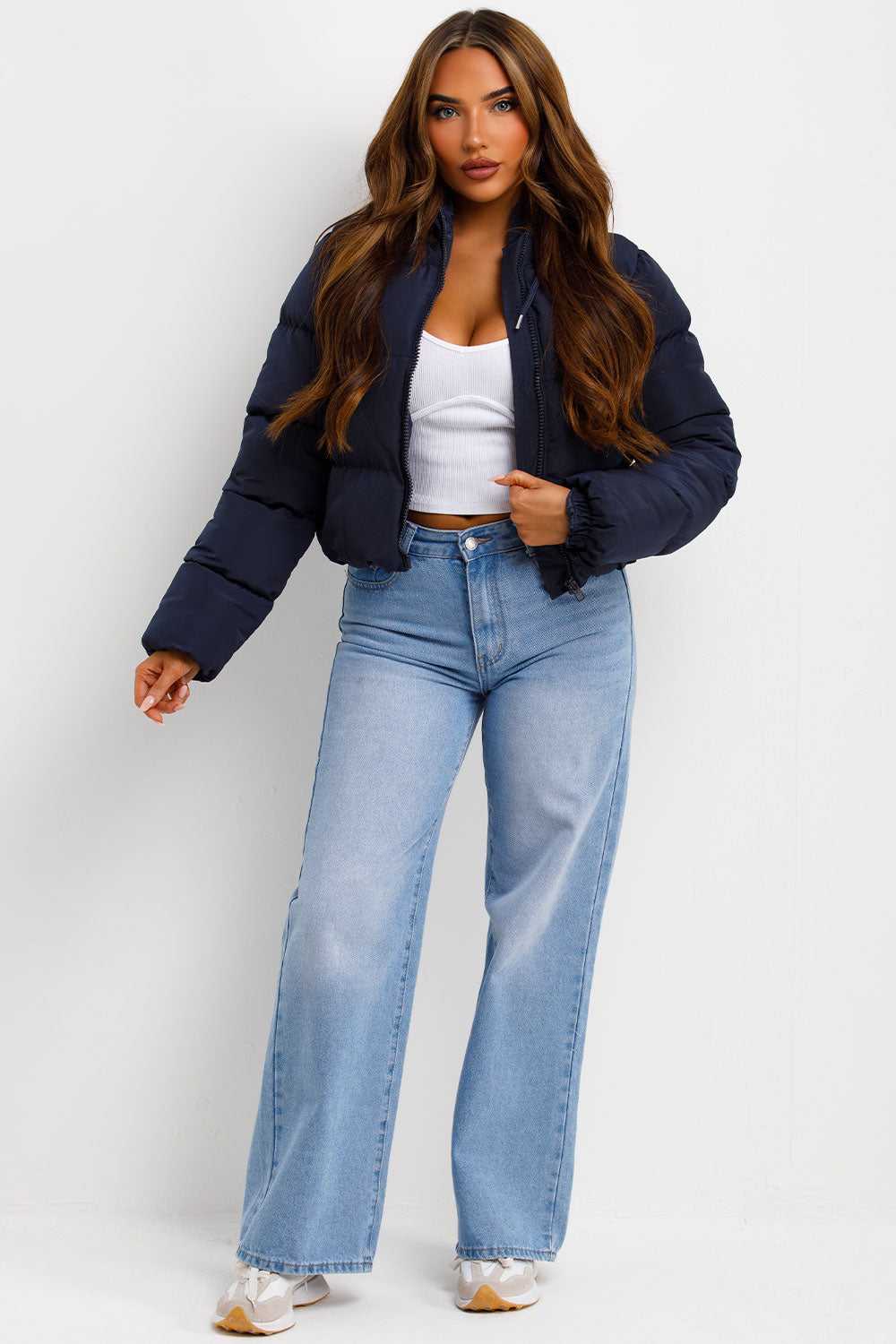 Navy Hooded Puffer Jacket | Xtralitty