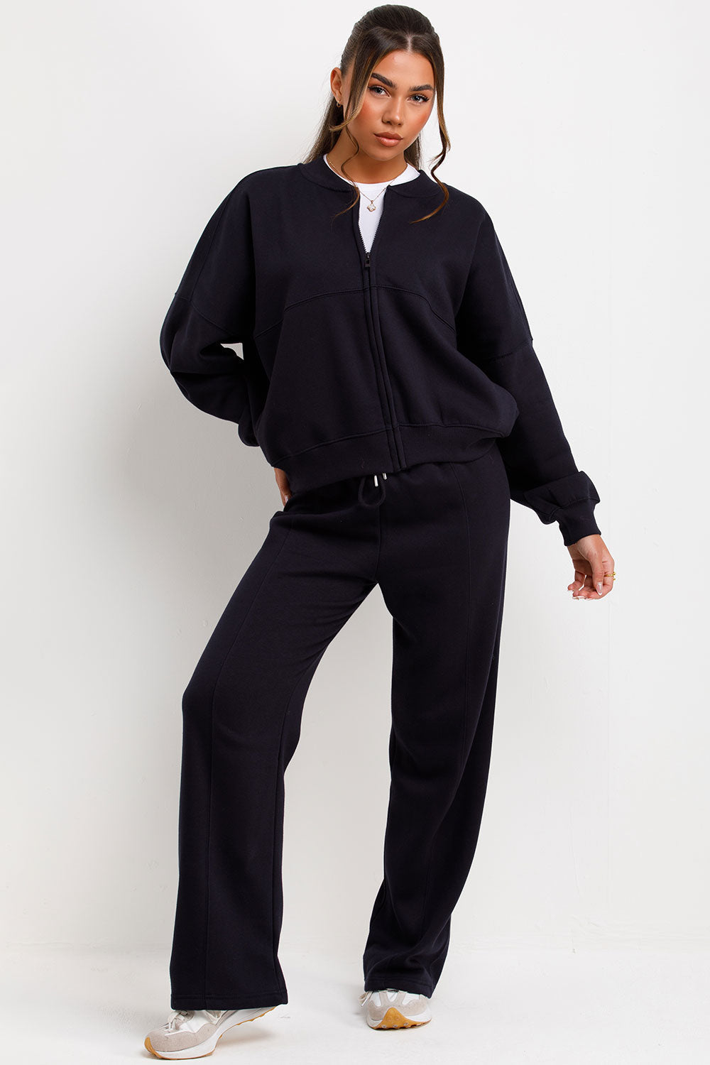 Bomber Sweatshirt with Zip and Joggers Loungewea | Xtralitty