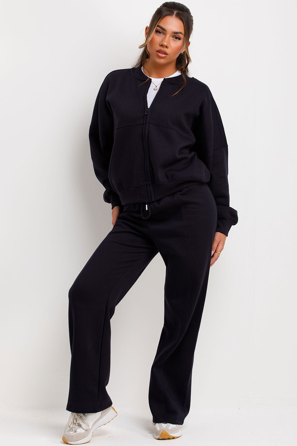 Bomber Sweatshirt with Zip and Joggers Loungewea | Xtralitty