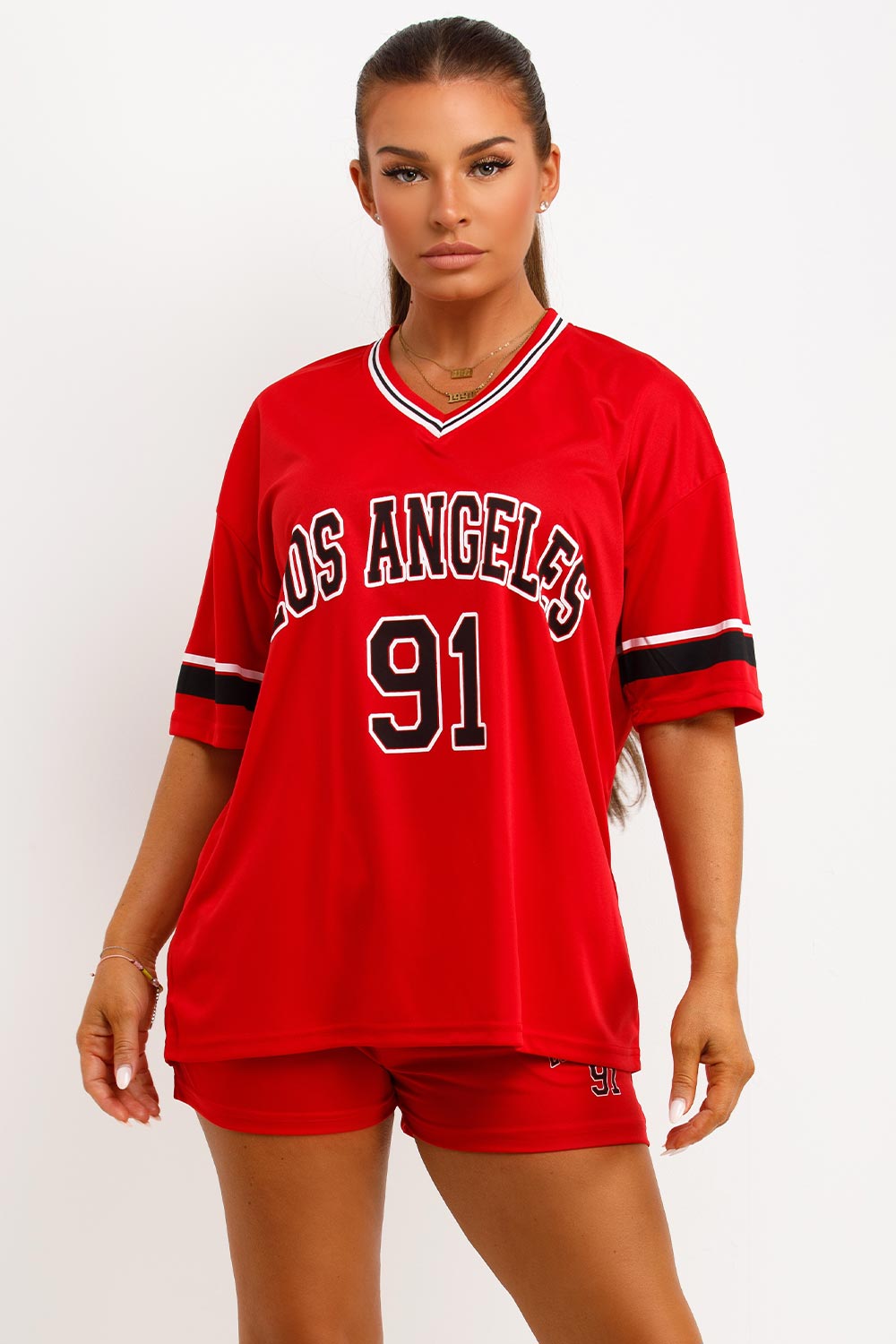Football Jersey T Shirt and Shorts Co Ord Set wi | Xtralitty