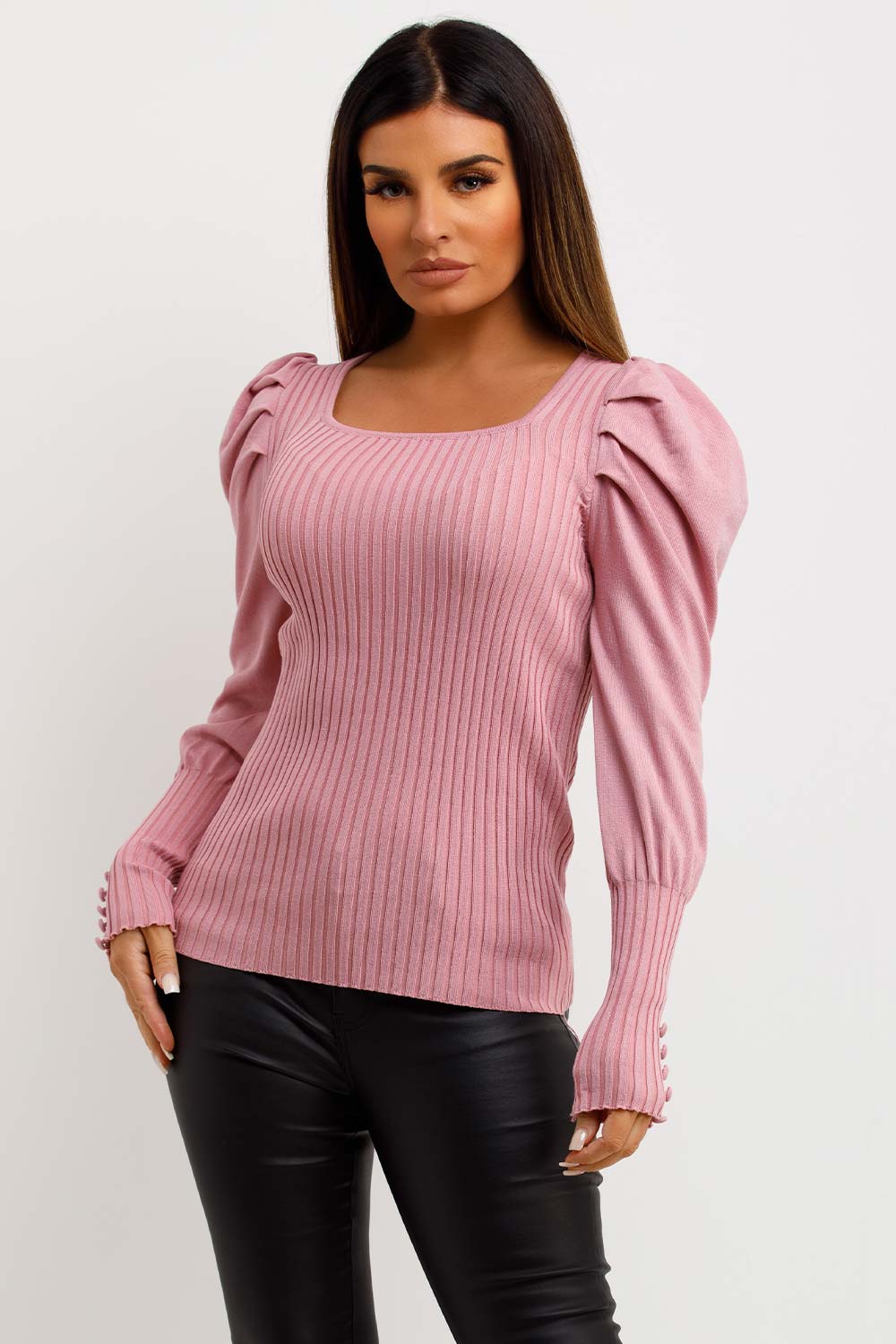Jumper with Puff Sleeves Pink | Xtralitty