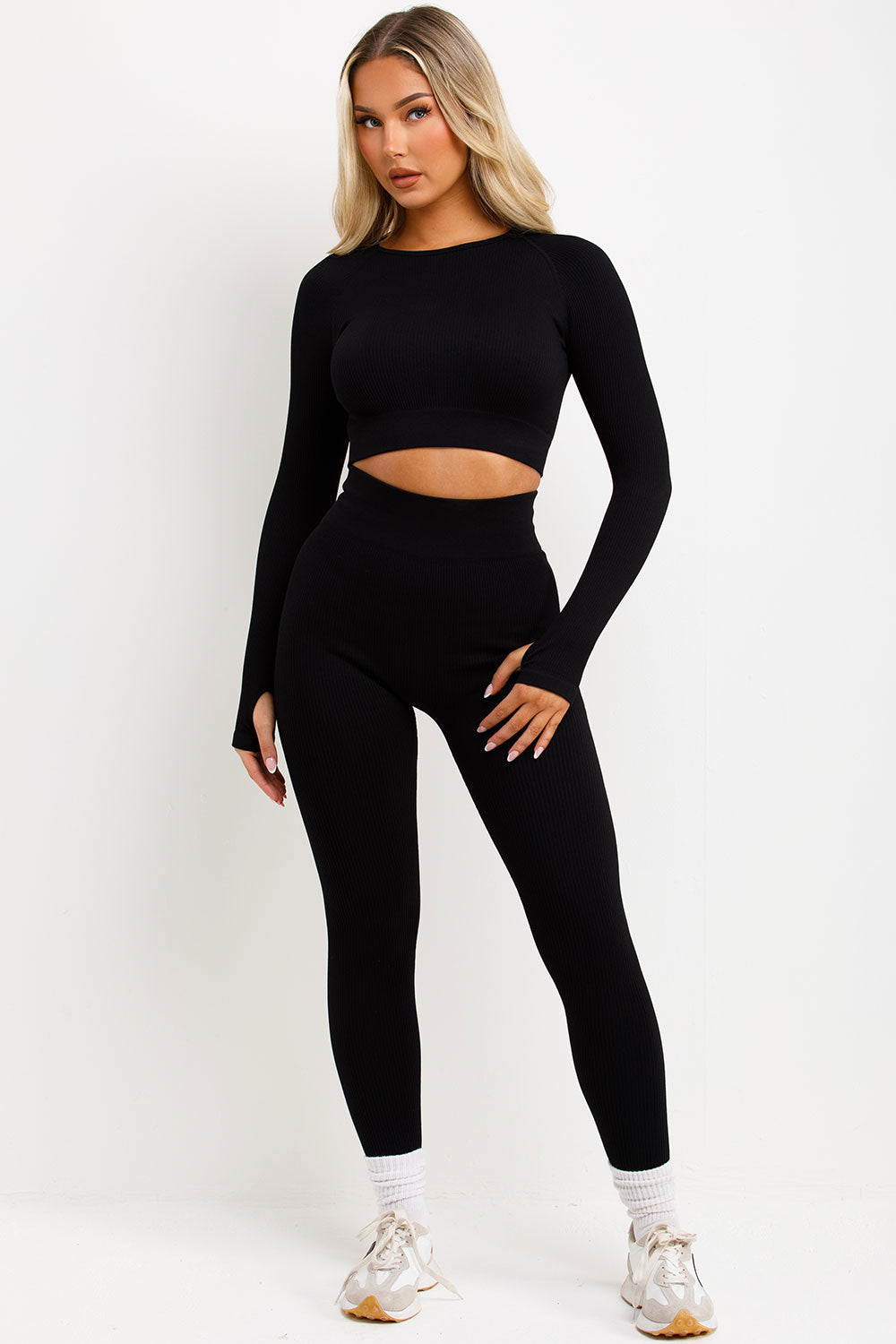 Seamless Long Sleeve Crop Top and Lifting Leggin | Xtralitty