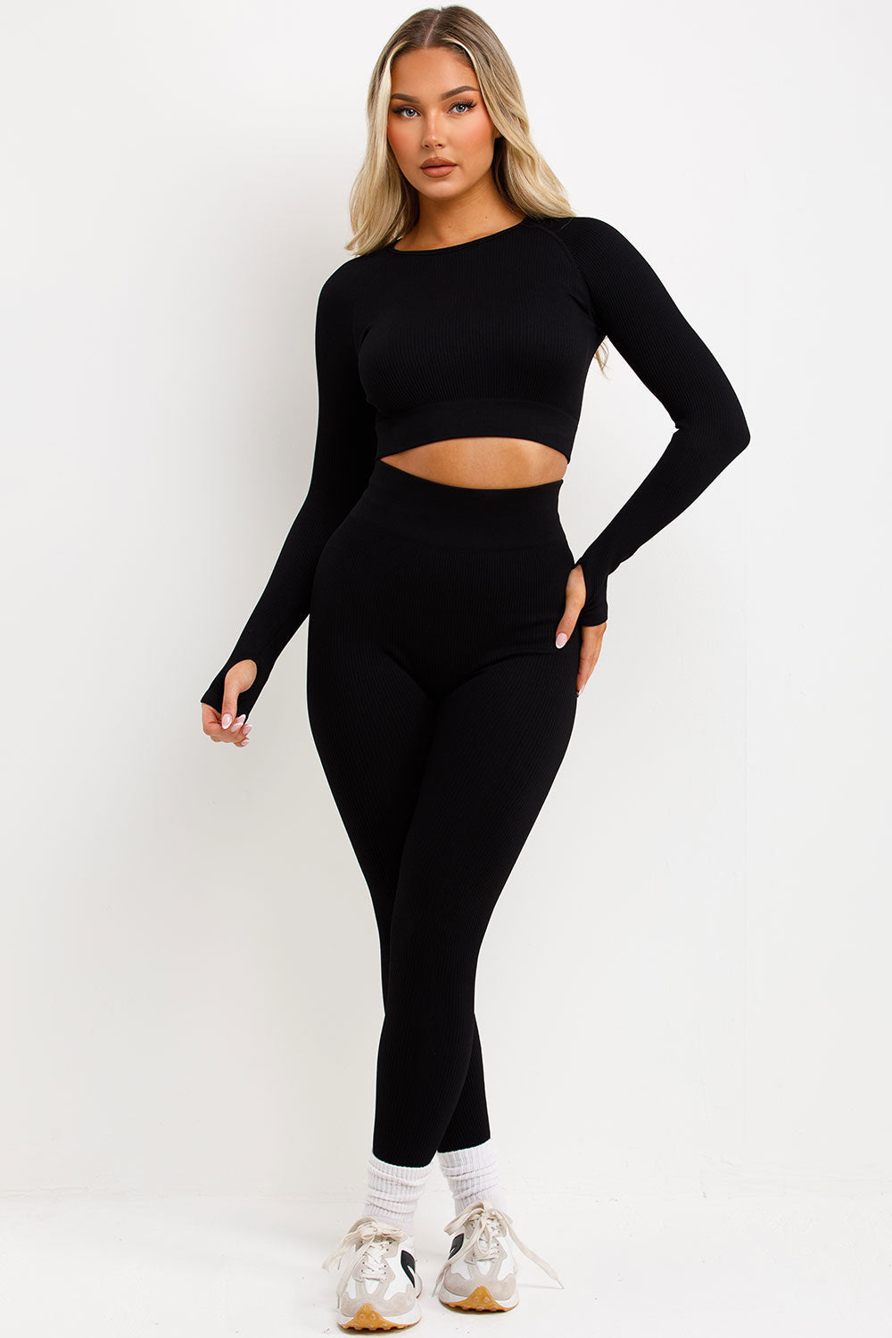 Seamless Long Sleeve Crop Top and Lifting Leggin | Xtralitty