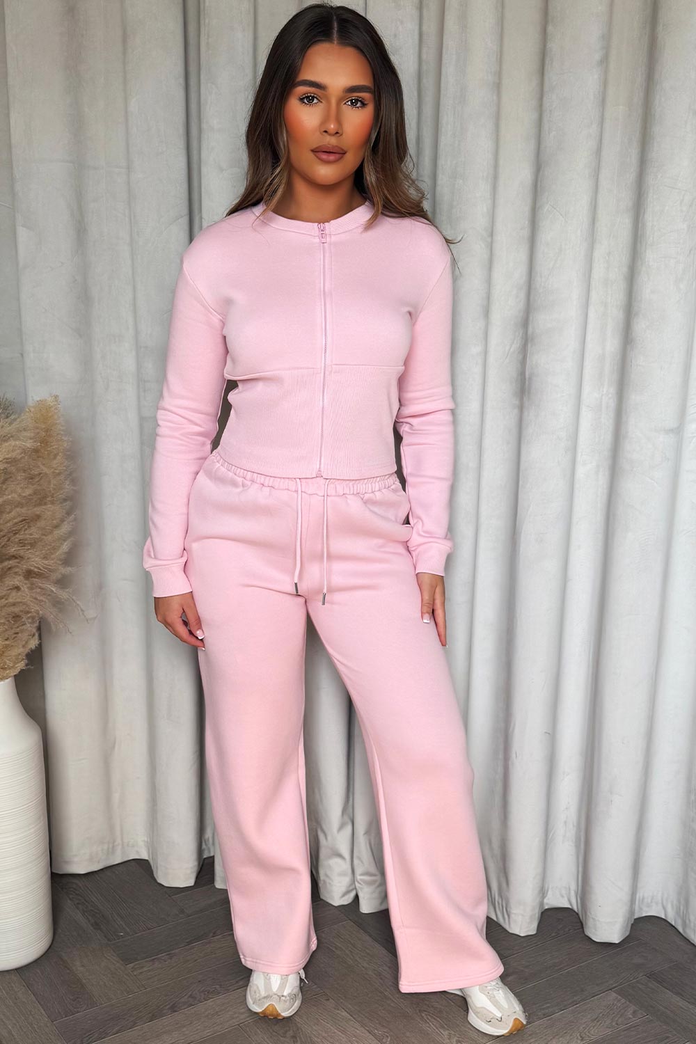 Corset Zip Up Crop Sweatshirt and Joggers Tracks | Xtralitty