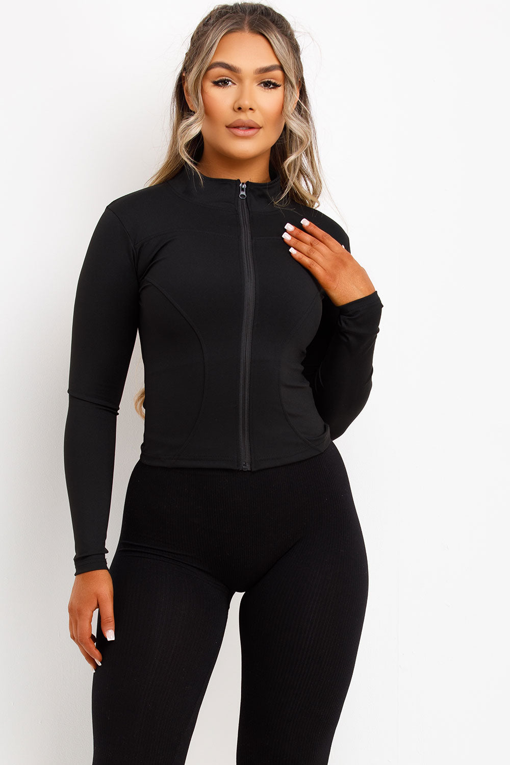 Sculpt Sports Gym Jacket Black | Xtralitty