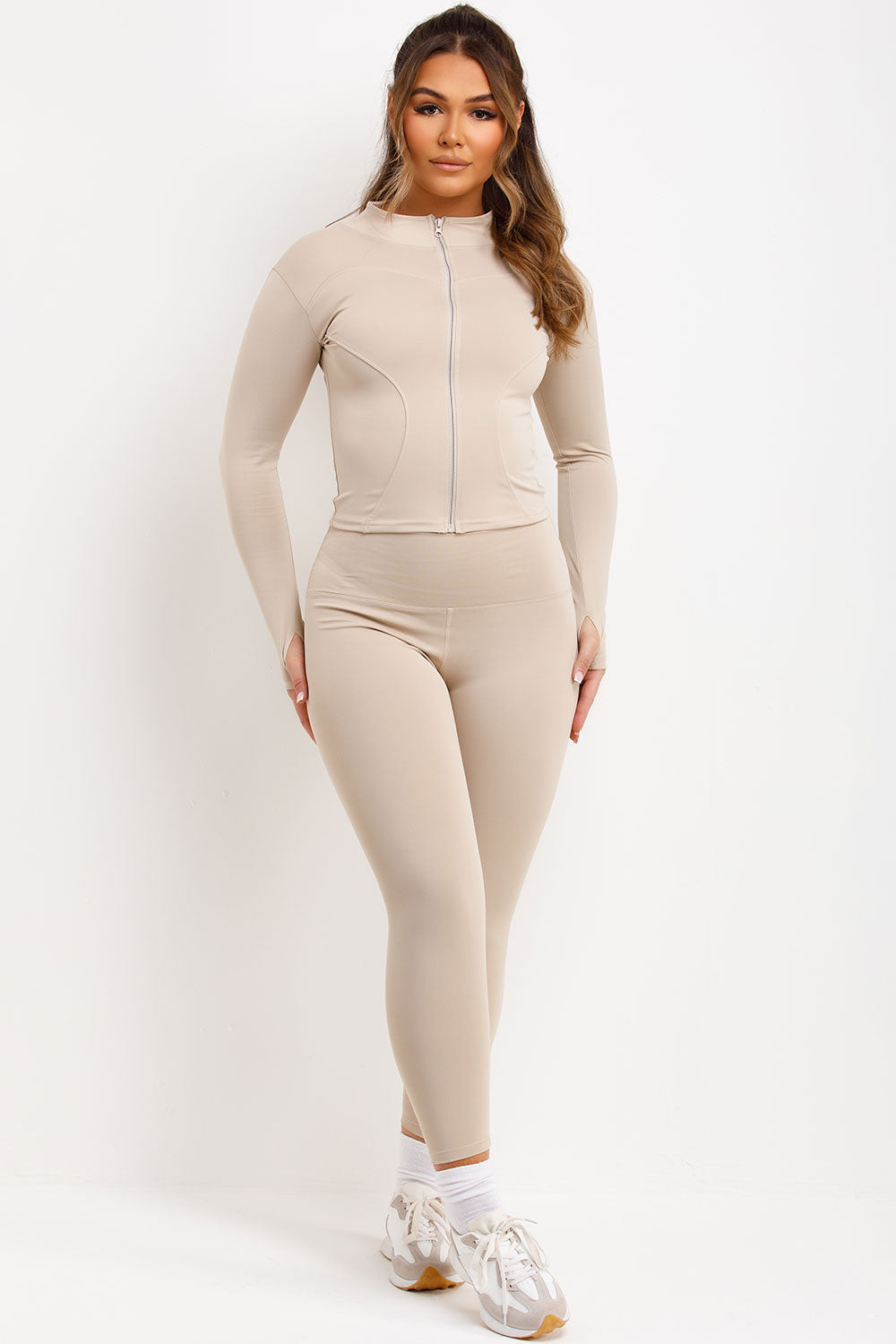 Zip Up Sports Jacket and Seamless Leggings Co Or | Xtralitty