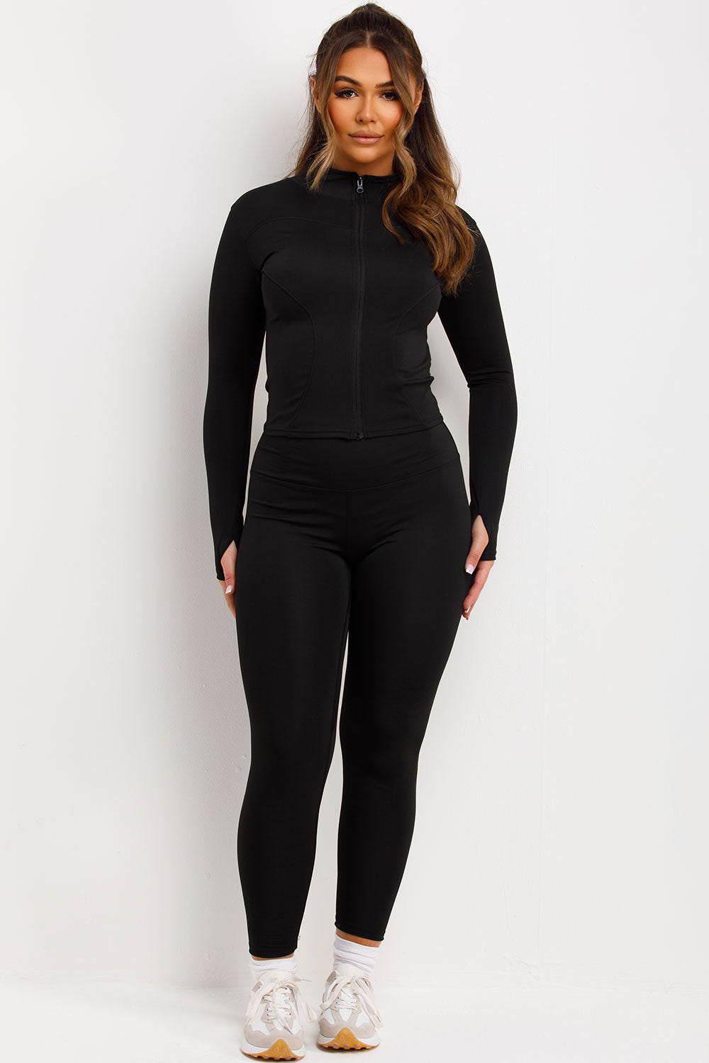 Zip Up Sports Jacket and Seamless Leggings Co Or | Xtralitty