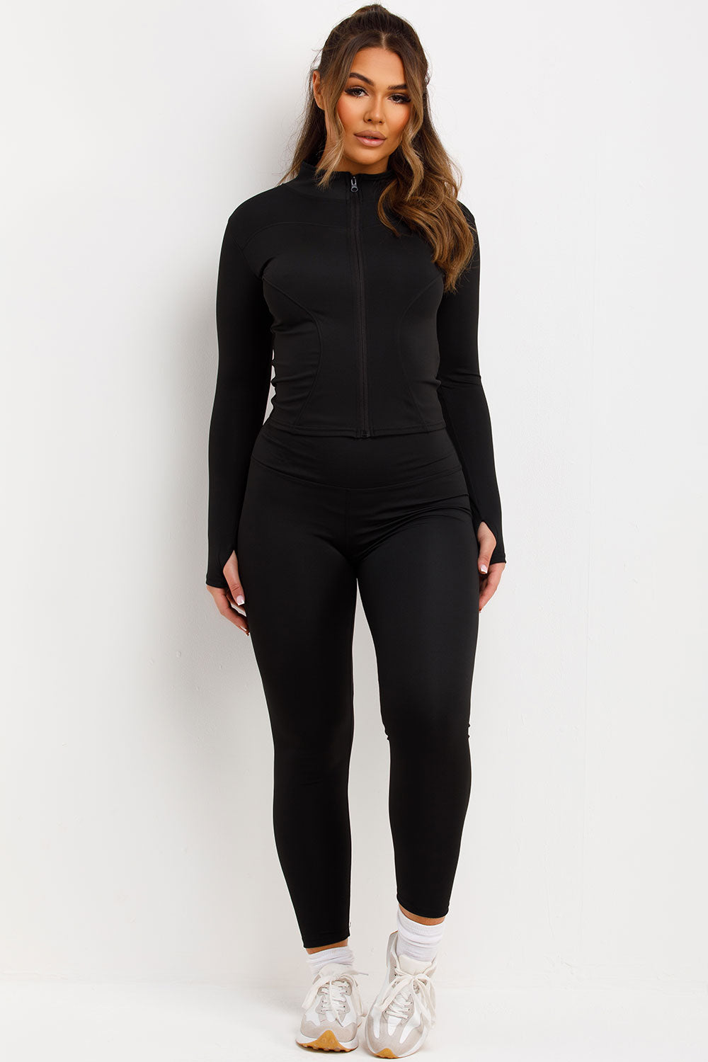 Zip Up Sports Jacket and Seamless Leggings Co Or | Xtralitty