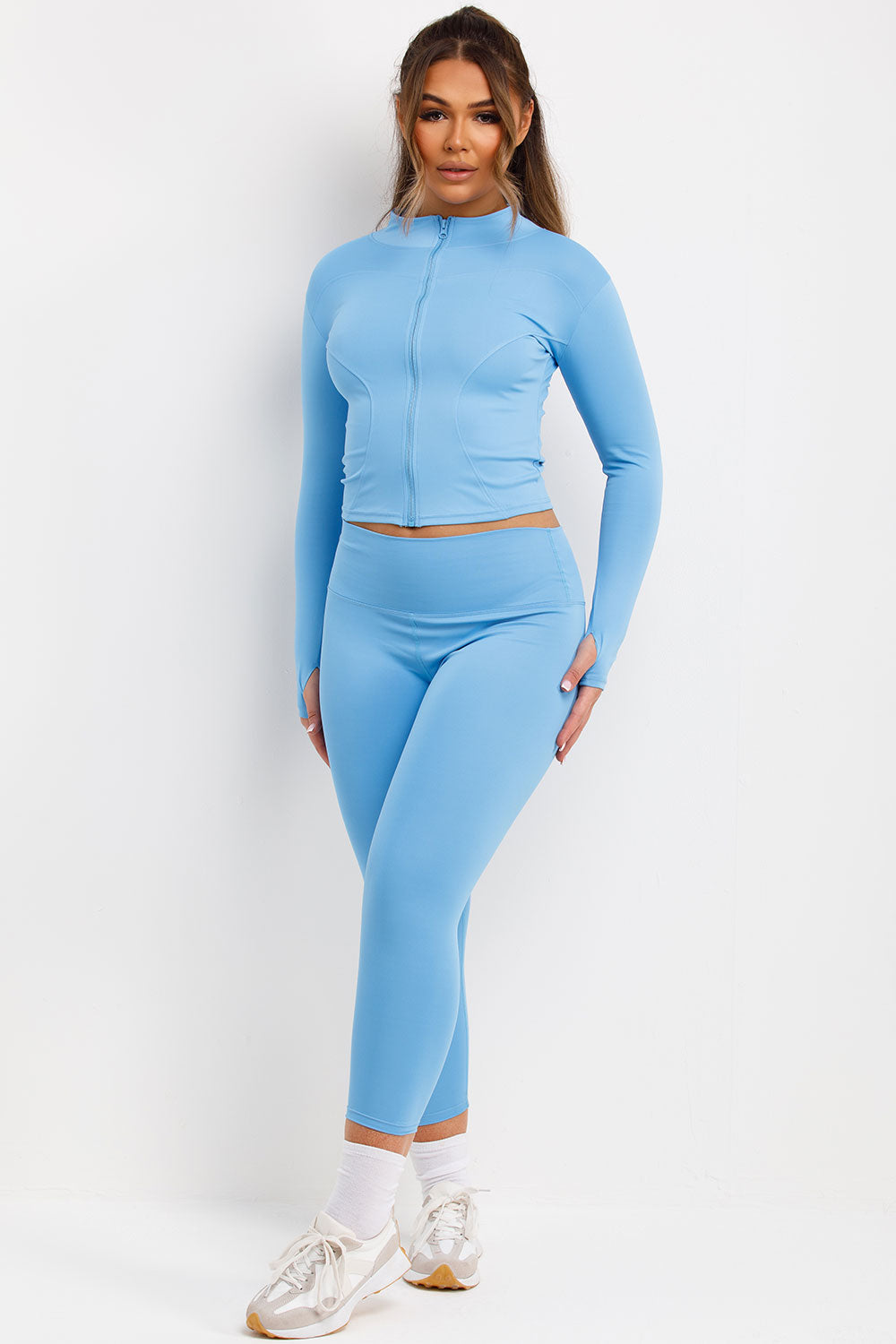 Zip Up Sports Jacket and Seamless Leggings Co Or | Xtralitty