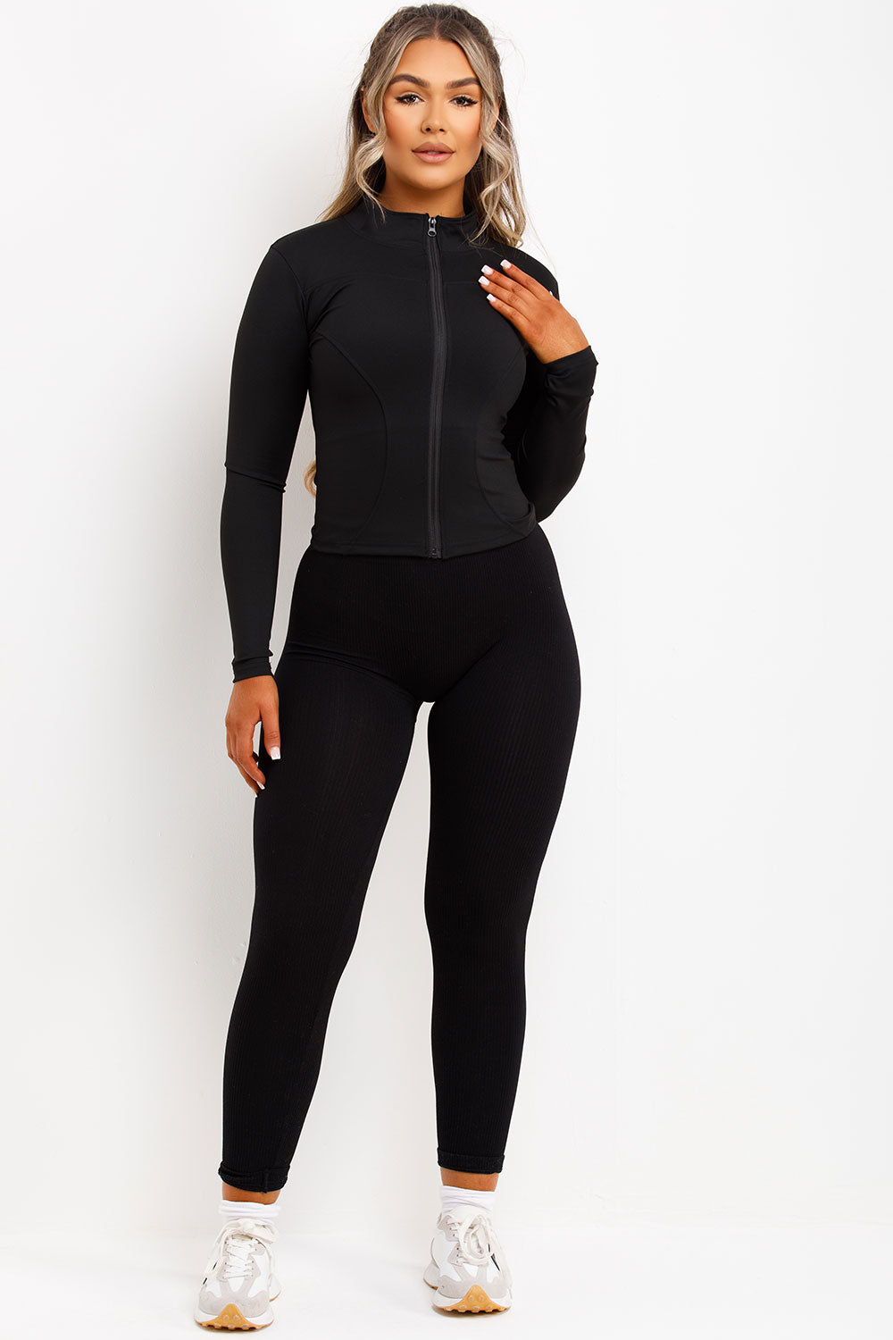 Sculpt Sports Gym Jacket Black | Xtralitty