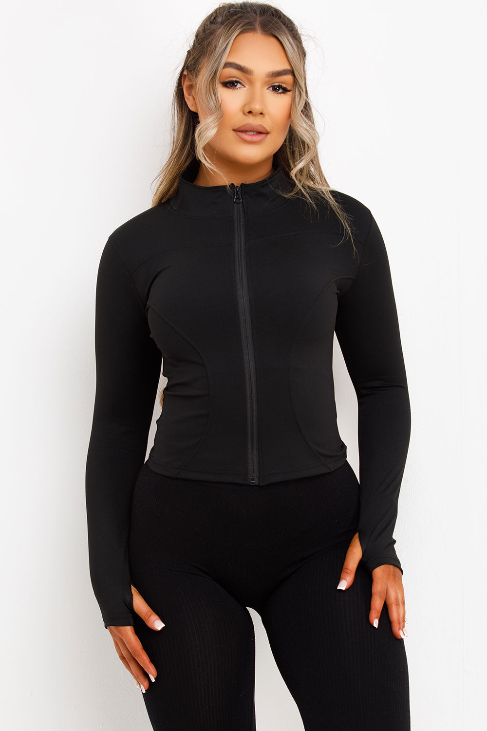 Sculpt Sports Gym Jacket Black | Xtralitty