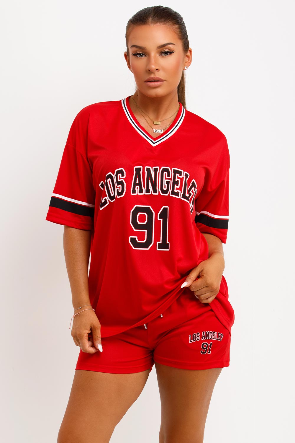 Football Jersey T Shirt and Shorts Co Ord Set wi | Xtralitty
