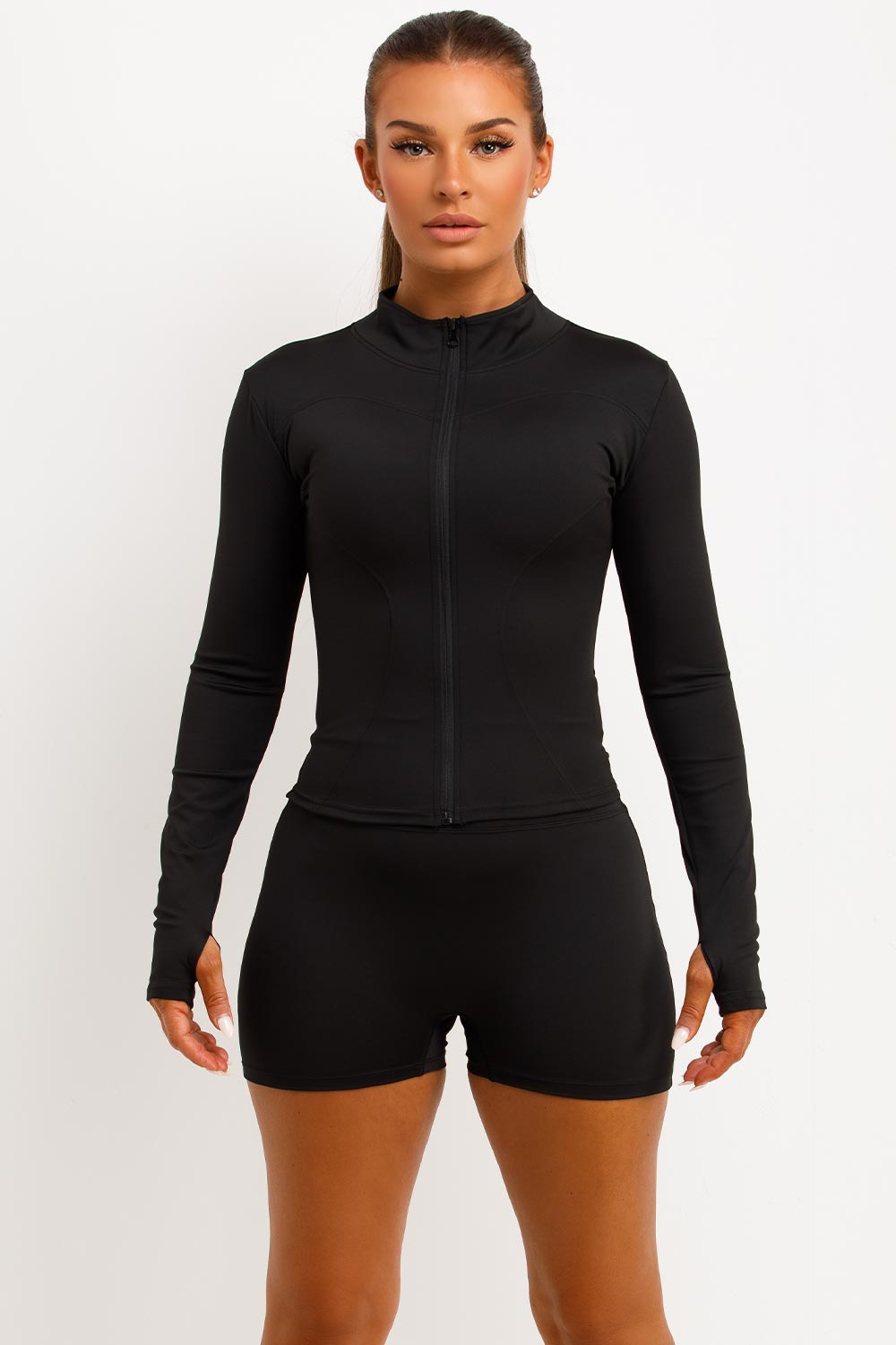 Zip Up Sports Jacket and Gym Shorts Co Ord Set B | Xtralitty